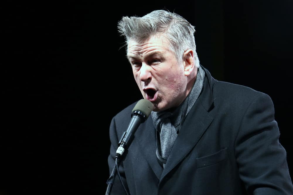 Alec Baldwin takes part in the We Stand United Rally on on January 19, 2017, in New York City