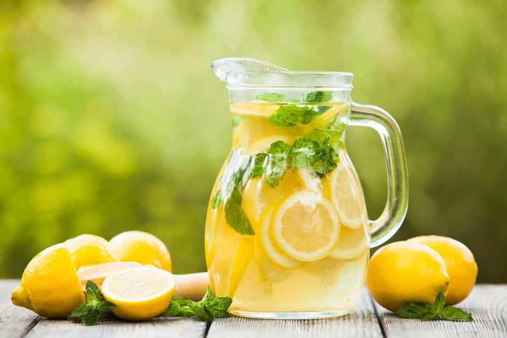 pitcher of lemonade