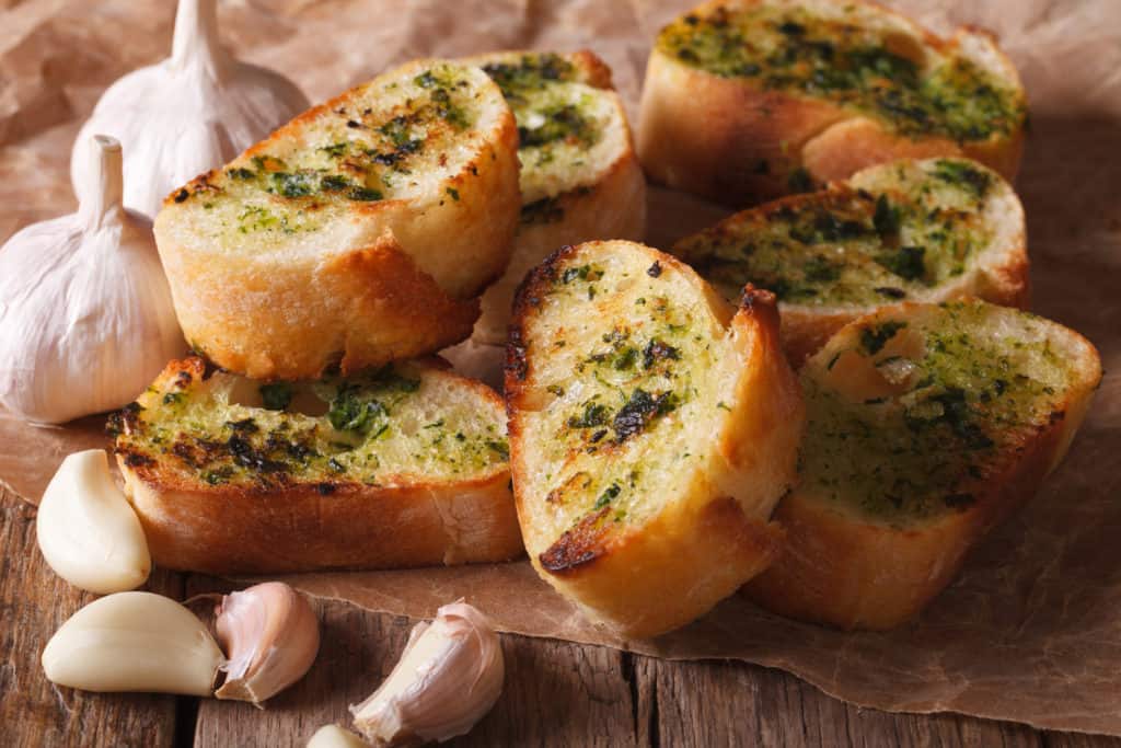 fresh garlic bread