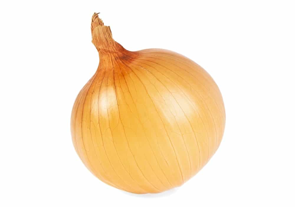 A yellow onion