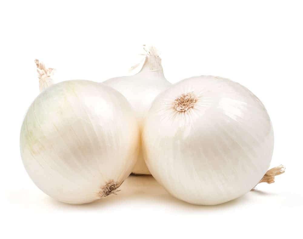 Three White onions