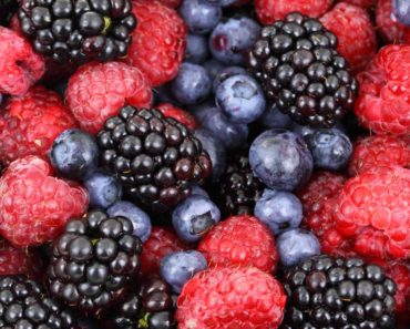 Different types of berries in a bowl