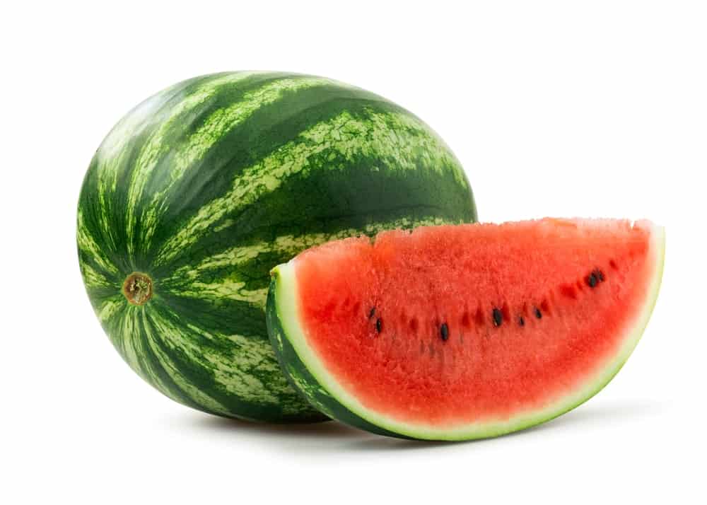 A perfectly ripe and juicy watermelon.