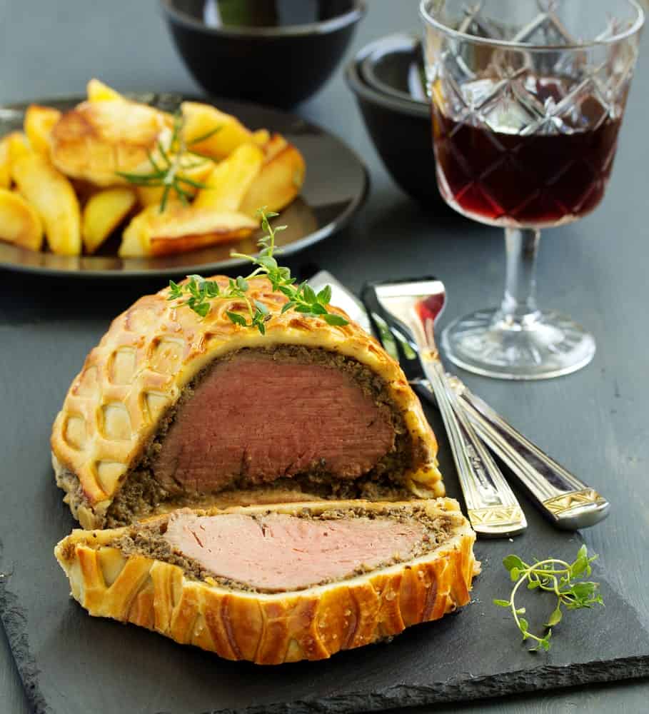 Beef Wellington with Red Wine