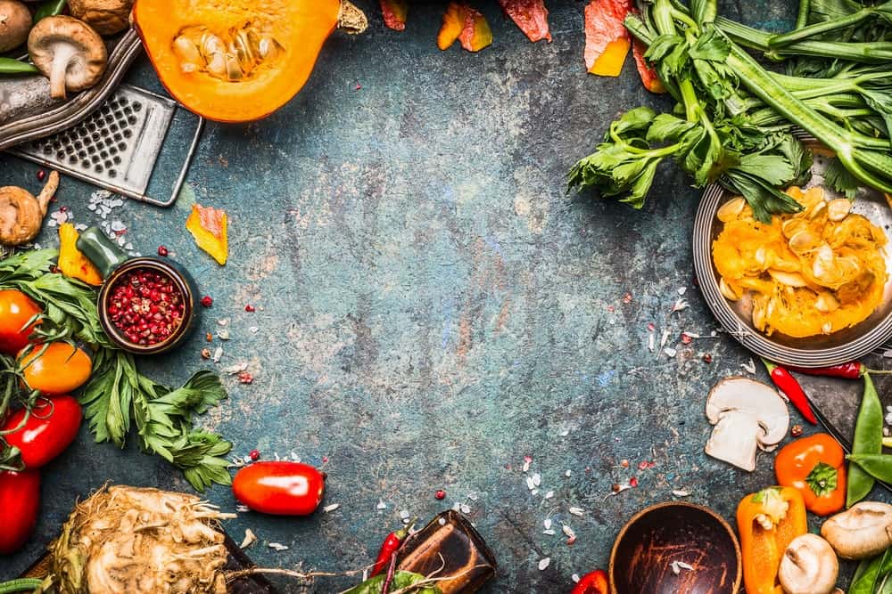 Autumn Vegetables and Cooking Preparation