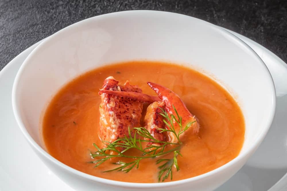 Soup with Lobsters and Herbs