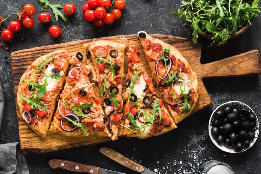 Flatbread pizza