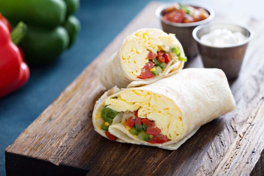 Vegetarian Breakfast Burrito