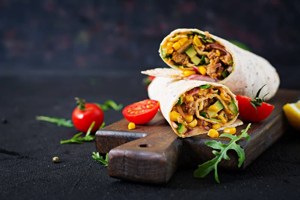 Two Burrito Wraps