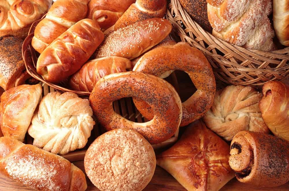 Various baked breads