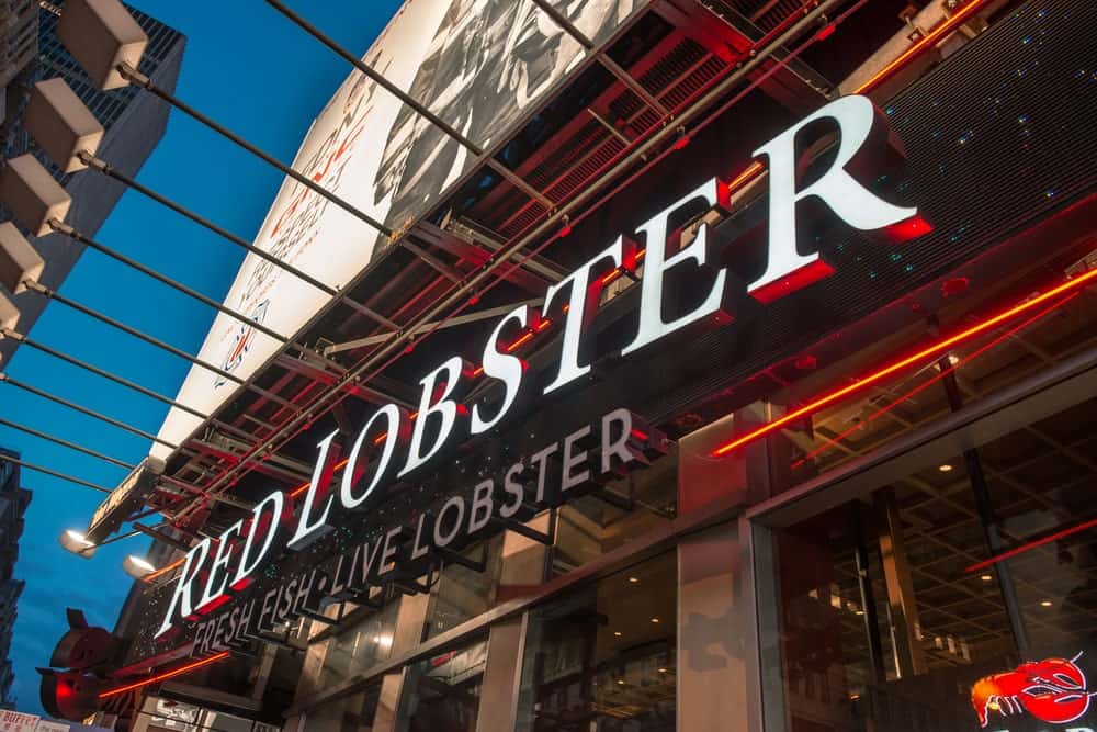 Red Lobster sit down restaurant