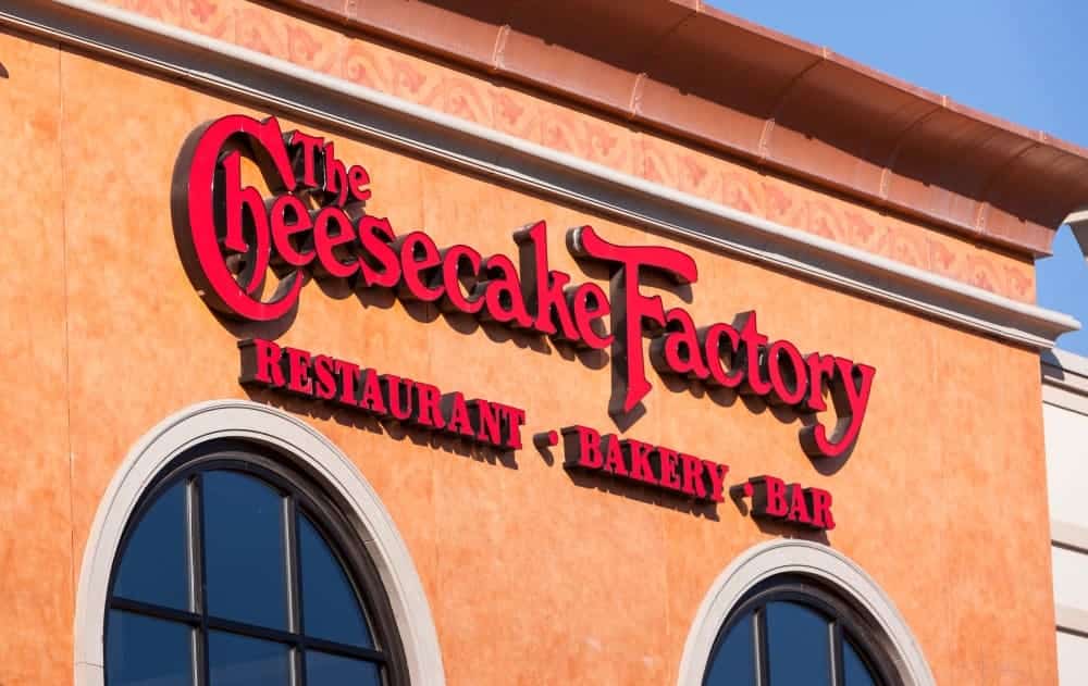 The Cheesecake Factory sit down restaurant