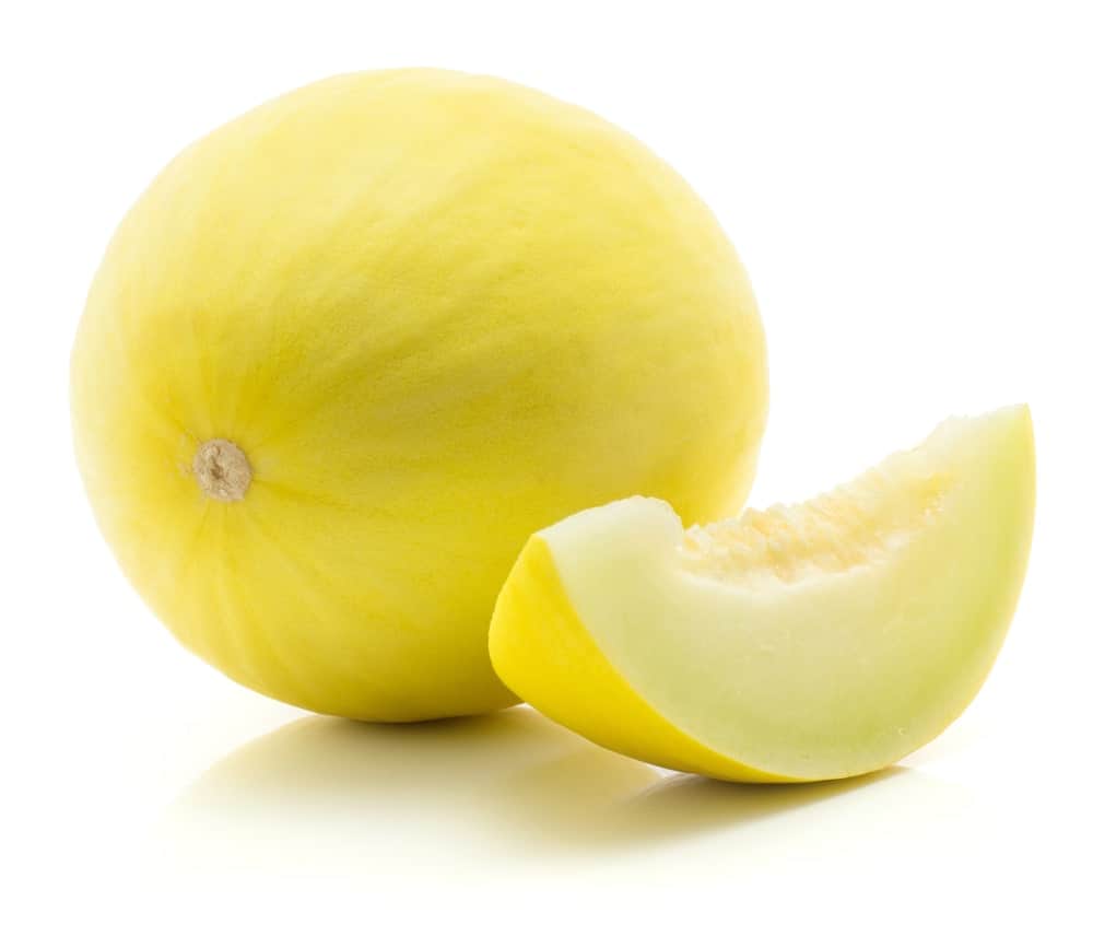 A look at fresh honeydew melons.