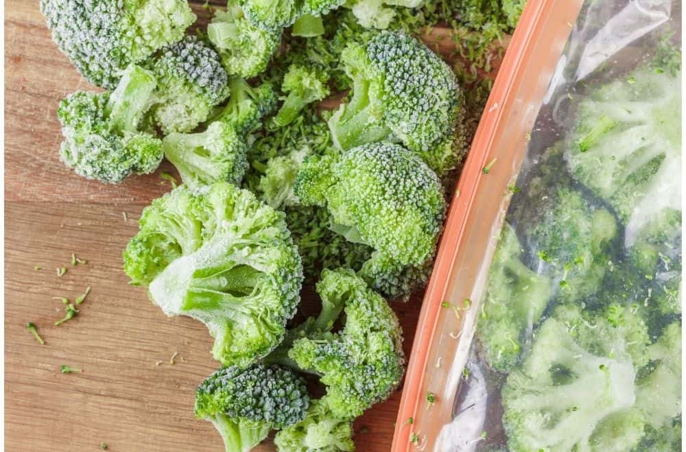 bag of frozen broccoli