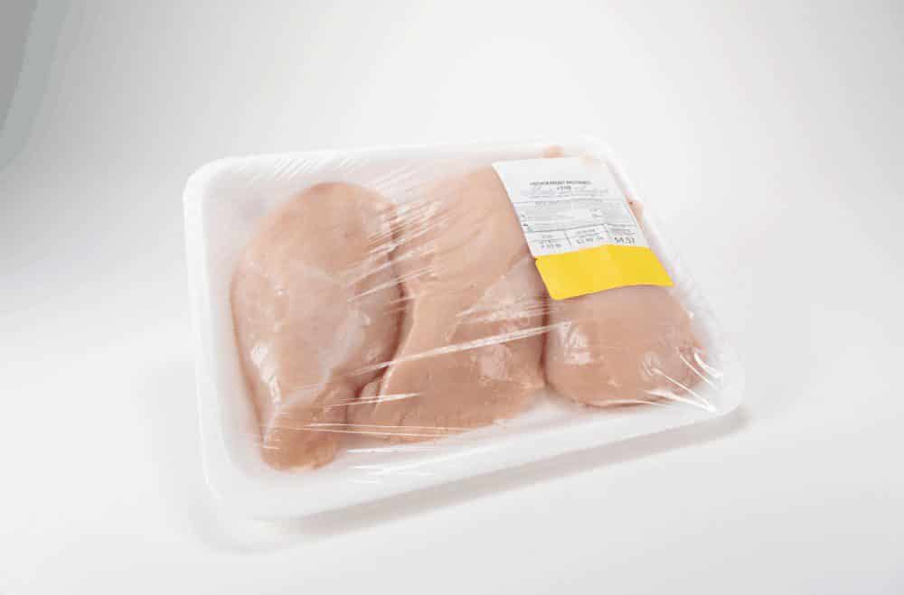 Fresh chicken in package