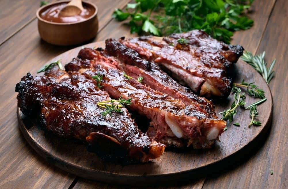 ribs cooked in an air fryer