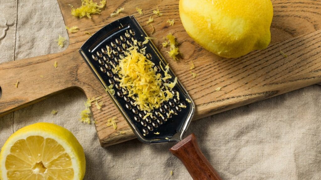 zesting lemons