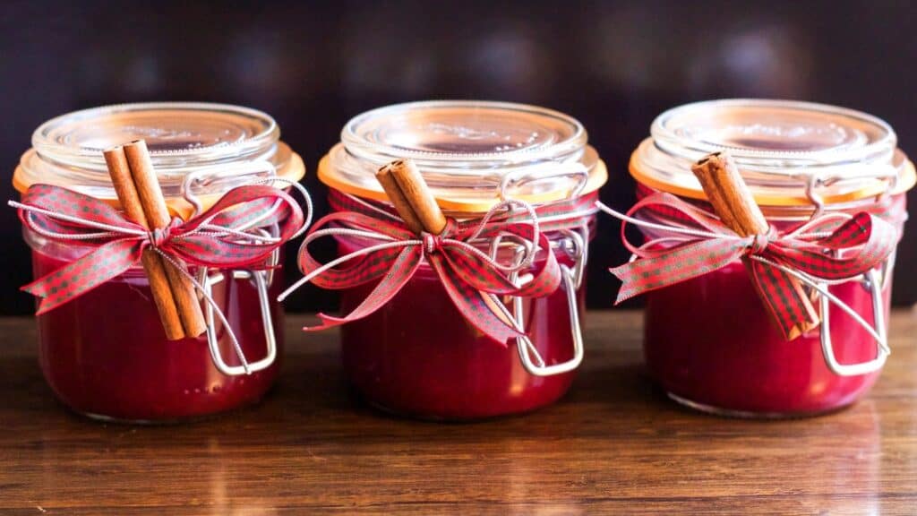 jars of homemade jam