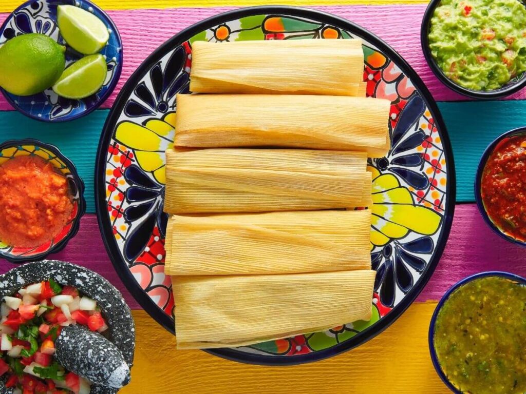 plate of tamales cooked without a steamer