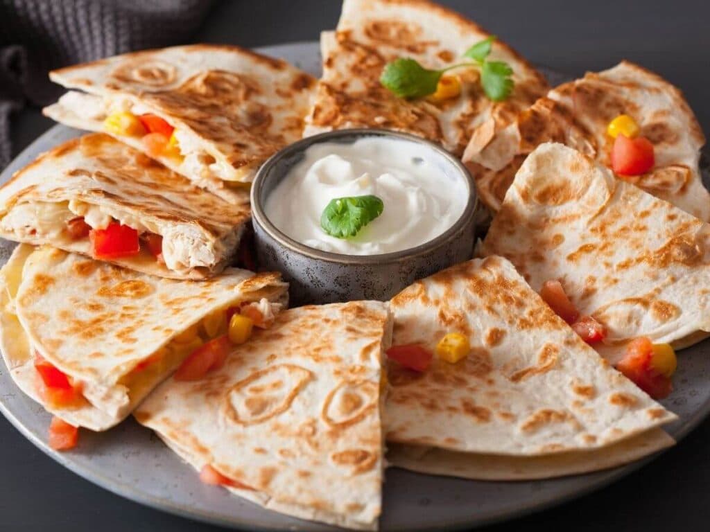 plate of Quesadillas