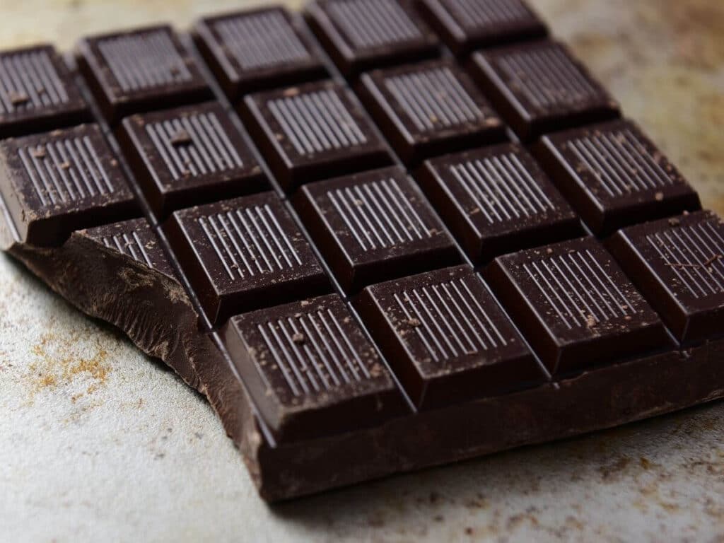 dark chocolate candy bar