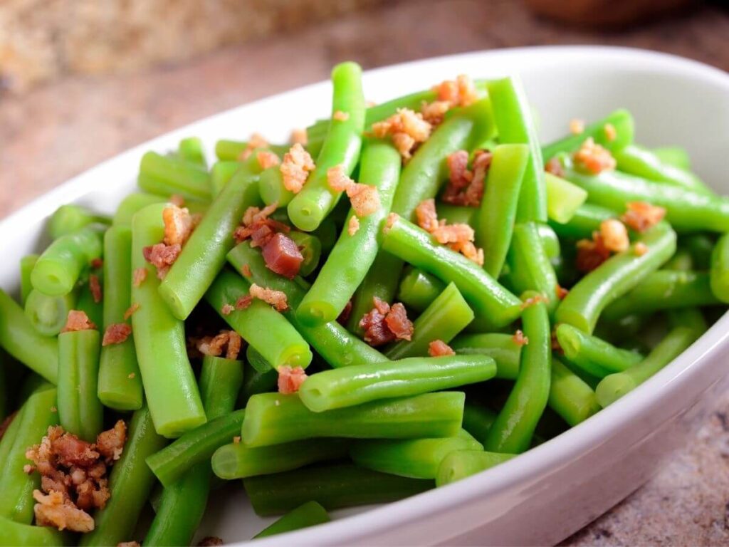 green beans with bacon