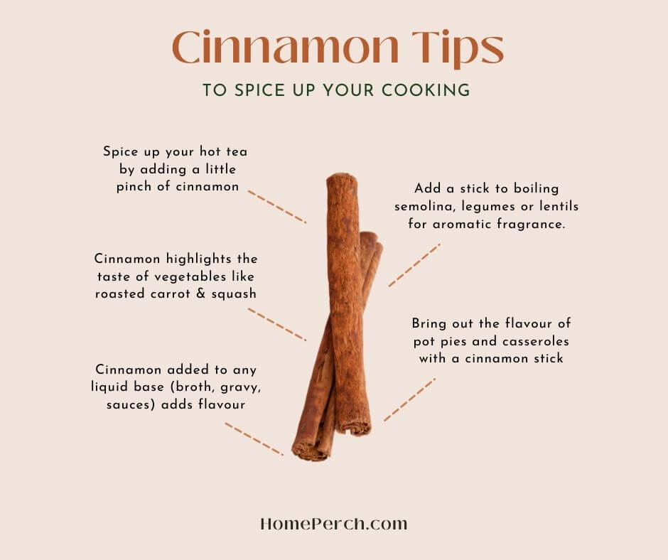 list of cinnamon tips