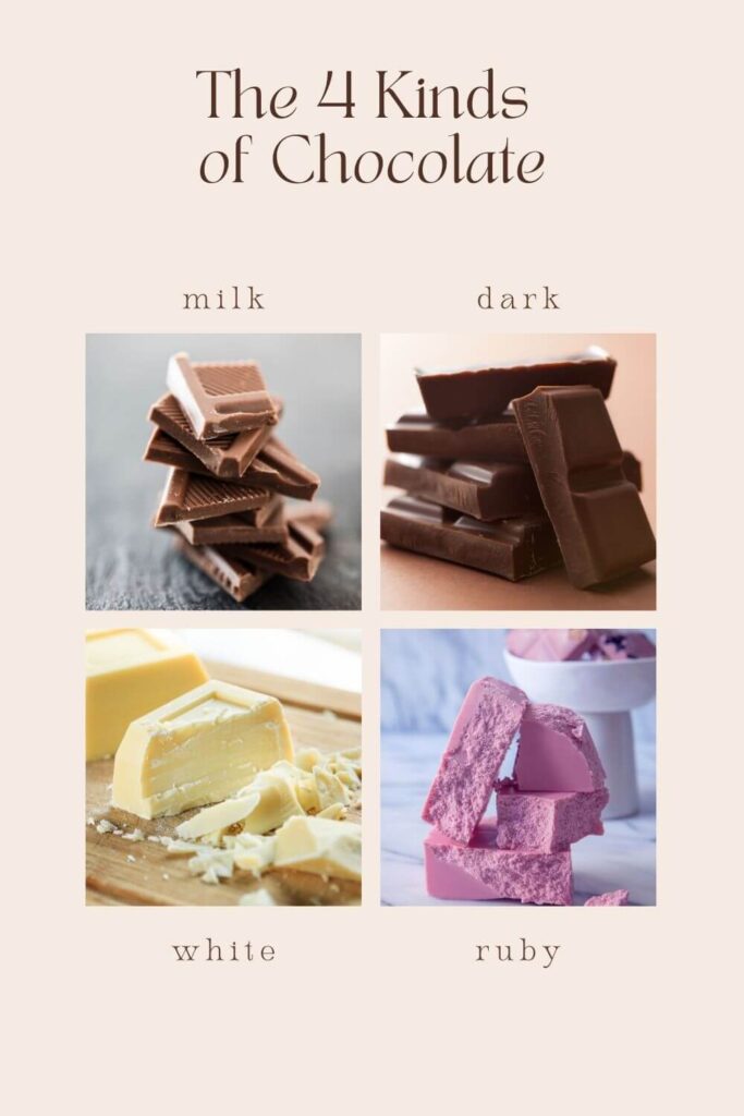 4 kinds of chocolate