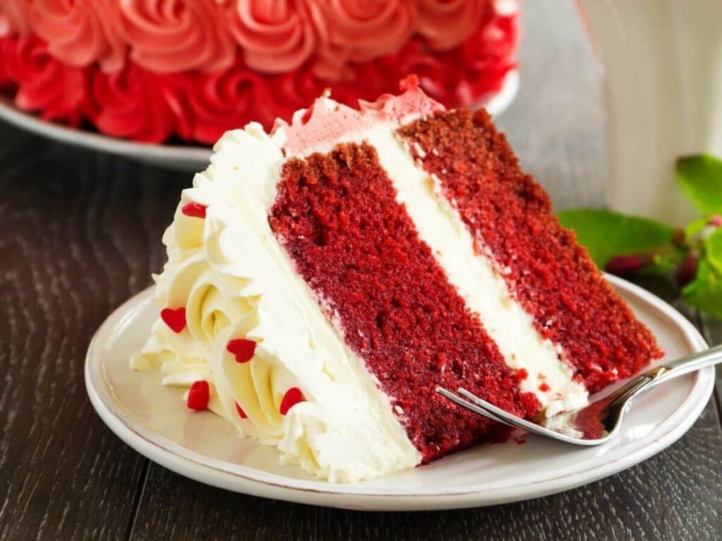 Red Velvet Cake made From Chocolate Cake Mix
