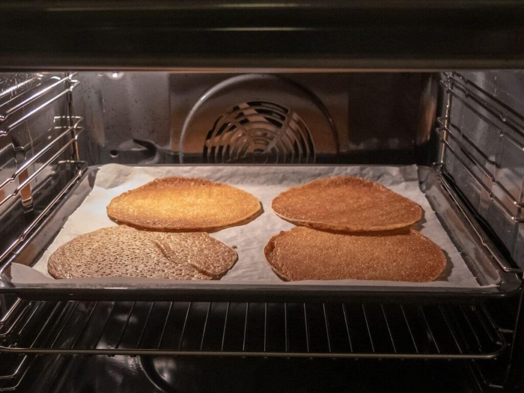 pancakes in oven