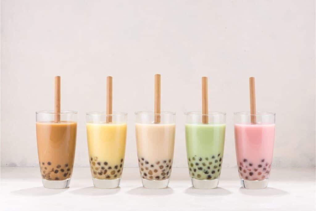 different kinds of bubble tea