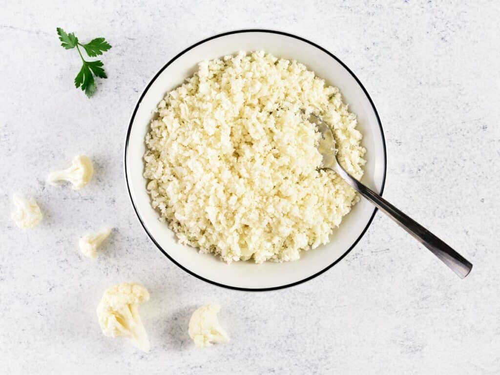 bowl cauliflower rice