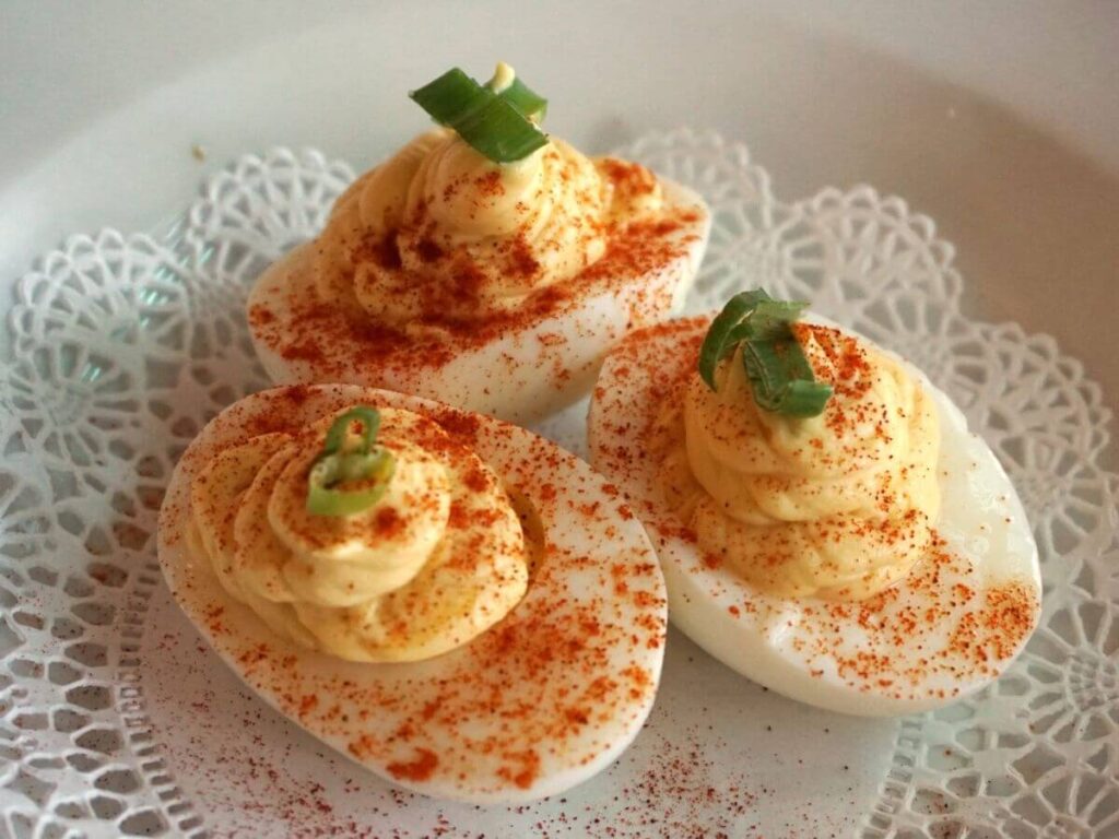 deviled eggs made without mayo