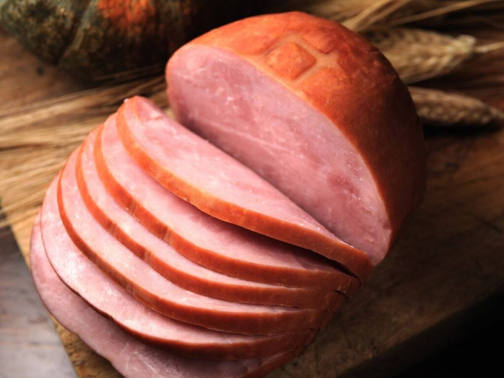 cooked ham