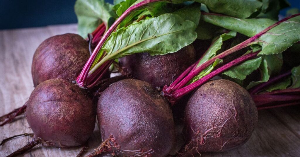 fresh beets from the garden