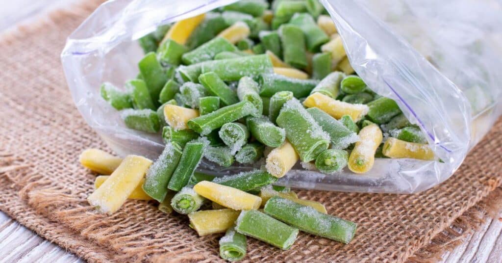 bag of Frozen Green and Yellow Beans
