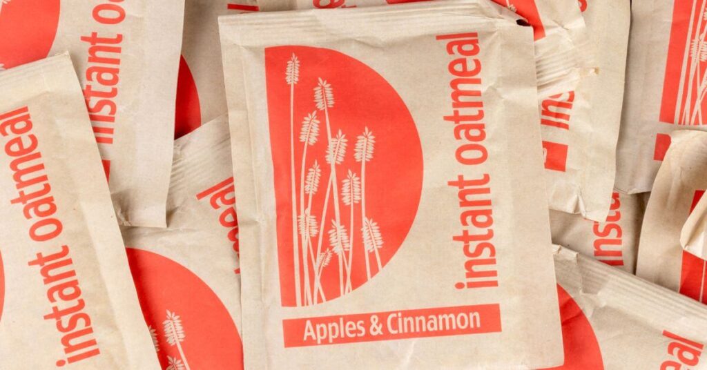 packets of instant oatmeal