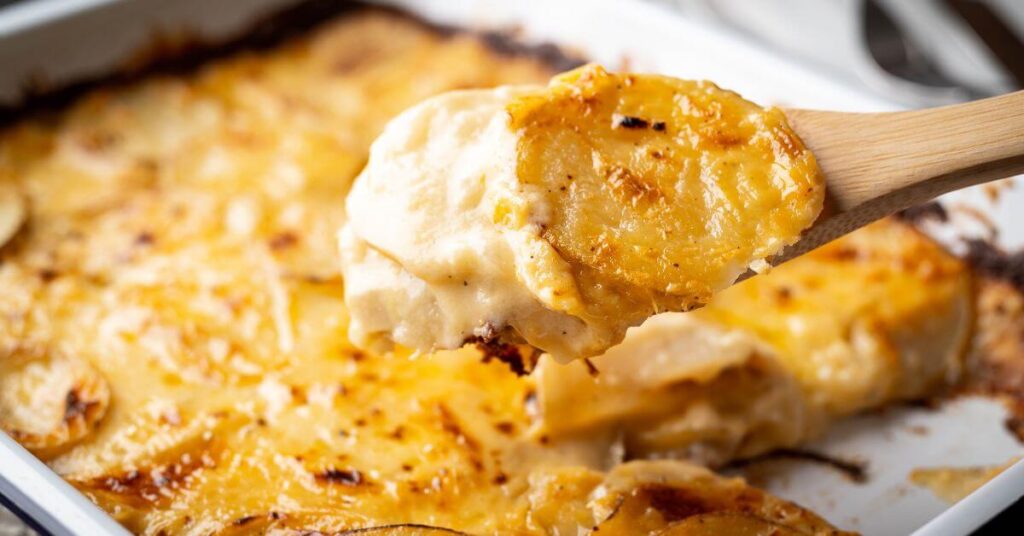 Cooked Boxed Au Gratin Potatoes 