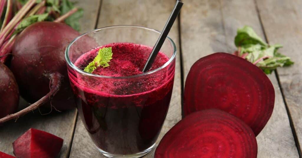 a glass of Beet Juice