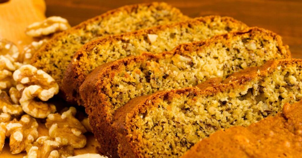 freshly baked banana bread