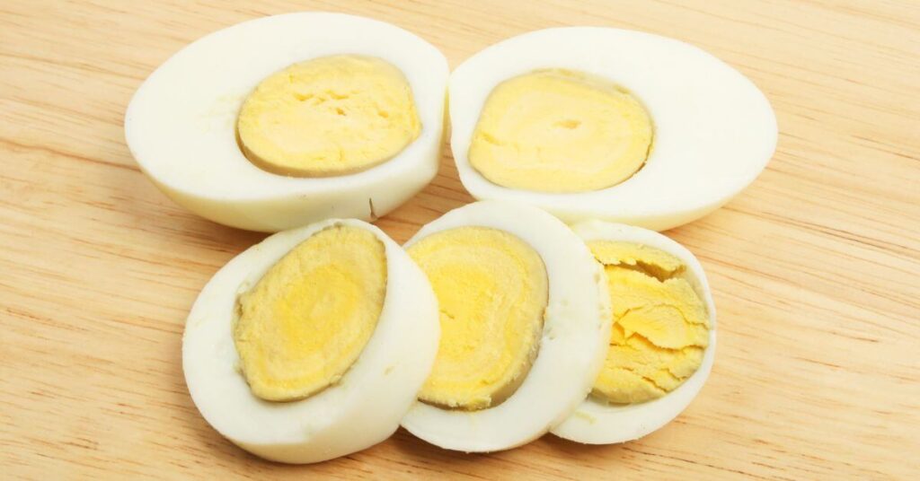 Hard Boiled Eggs cut in half