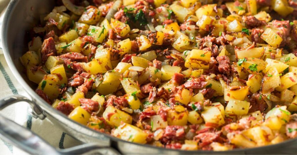 Corned Beef Hash with Canned Corned Beef