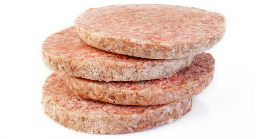 frozen hamburger patties