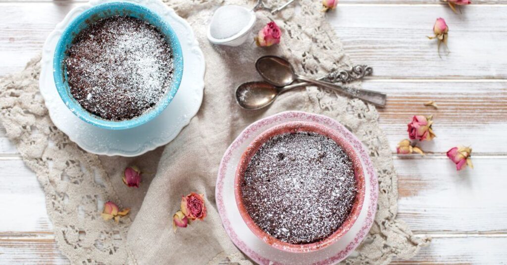 chocolate mug cake made with cake mix