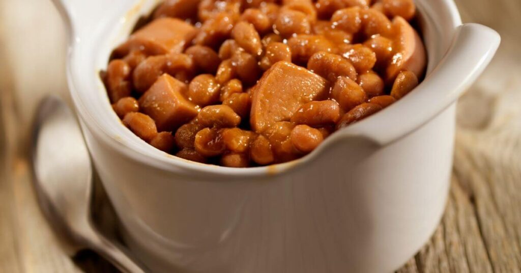 a crock of pork and beans