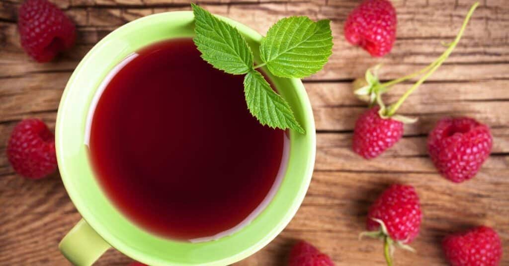 cup of Red Raspberry Leaf Tea