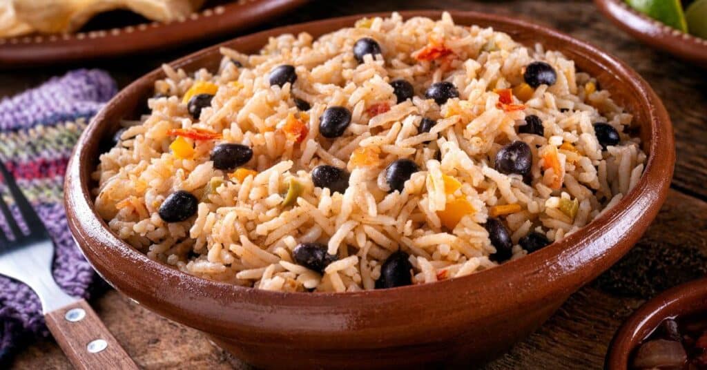 bowl of rice and beans