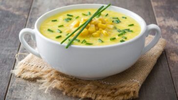 Creamed corn made with canned corn