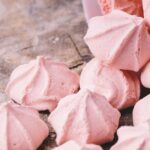 pink meringues