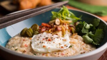 congee made with cooked rice